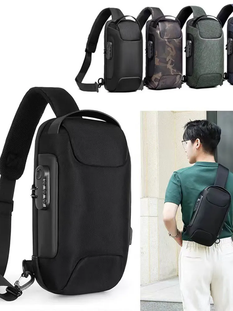 Multi-Functional Large Capacity Chest Bag Single Shoulder Motorcycle Sports Bag Traveling Business Trip Crossbody Bag