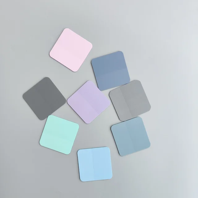 160 Sheets 8Colors Transparent Sticky Notes Scrapes Stickers Note Pads Paper Clear Notepad School Stationery Office Supplies 5
