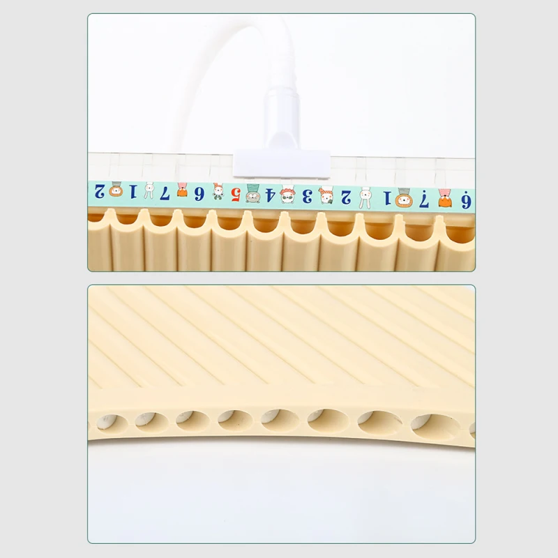Pan flute woodwind flute 18 pipes pan flute C key panpipes pan pipes with mouthpiece wind instrument for students beginners with carrying bag flute