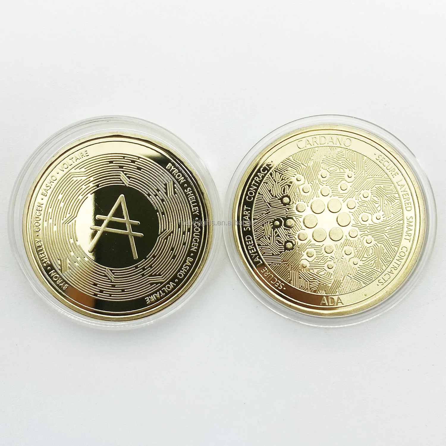 Gold Plated Bitcoin Commemorative Art Collectible