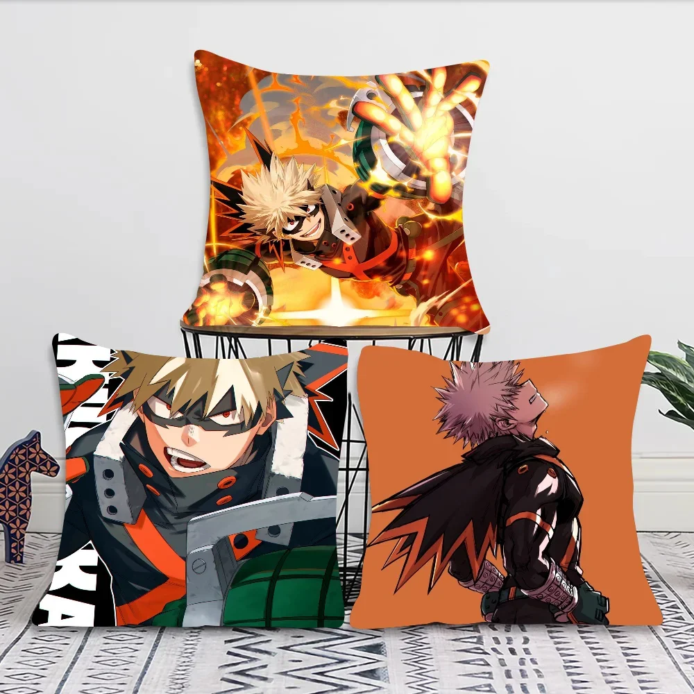 Animation B-Bakugou K-Katsuki Pillow Case Square Pillow Bedroom Sofa LeisureComfortCushion Car Living Room Home Decoration 40X40 3
