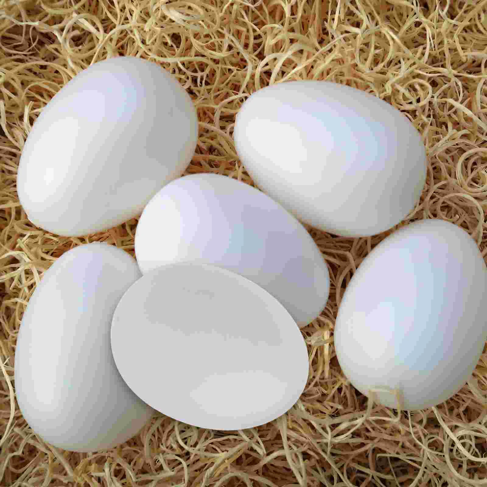 20 Pcs Fake Eggs Soothing Pigeons and Raising Supplies Nest Bowl Plastic Quail Cartons Prop
