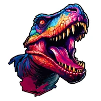 Chameleon Wooden Jigsaw Puzzles Art Unique Unicorn Animal Shaped Puzzle Diy Leisure Game for Adults Kids Family Home Decor 2