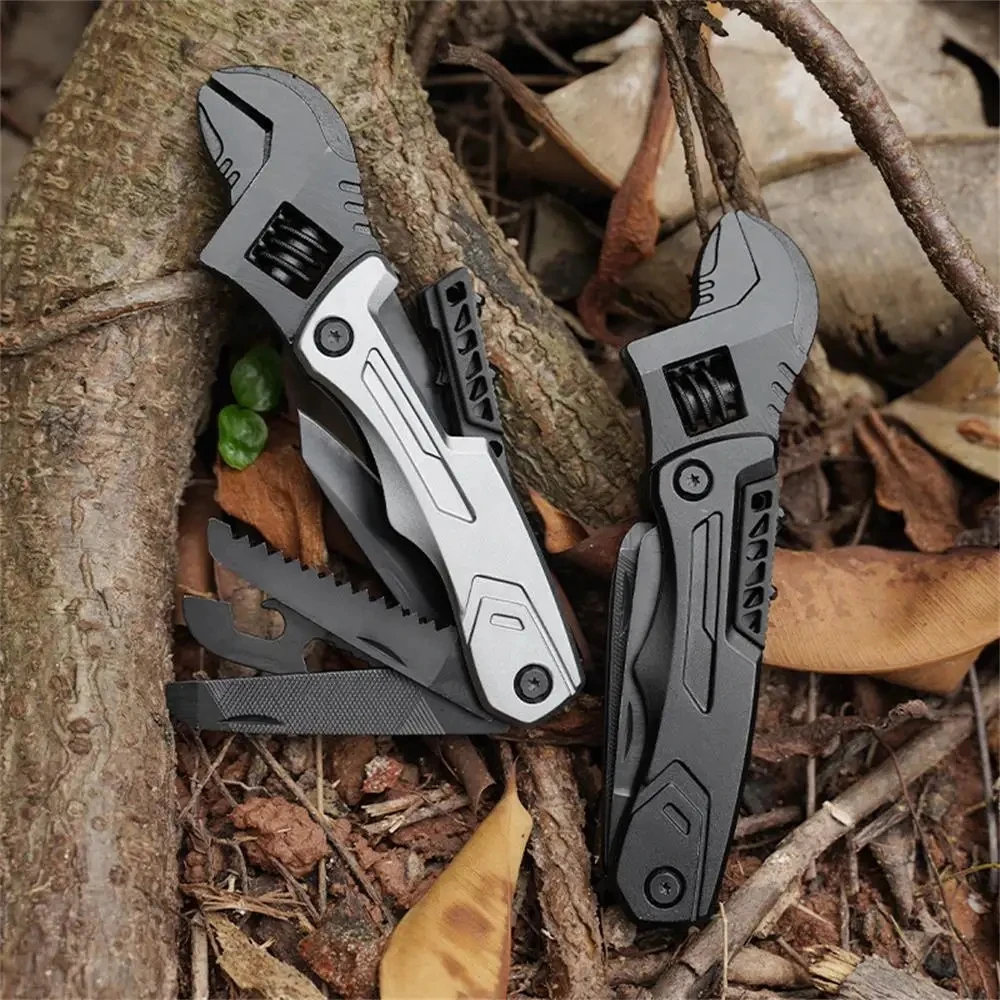 

Multi Functional Wrench Hammer Combination Outdoor Survival Tools Wrench Universal Folding Pliers knife saw Hand Tools