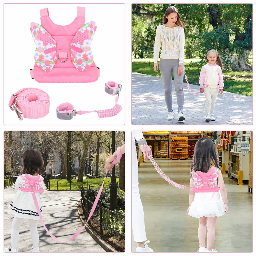 Fashion Anti Lost Wrist Band Kids Leash Backpack Wristlet Soft Children's Walker Toddler Bracelet Baby Safety Walk Belt Rope baby harness baby loss prevention bracelet safety wristbands bracelets