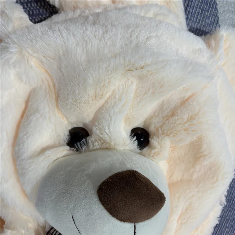 거대한 미국 곰 봉제 인형, 매우 부드러운 박제 동물 테디 베어 봉제 장난감, 어린이 소녀 발렌타인 연인 생일 선물, 105 cm, 130cm
