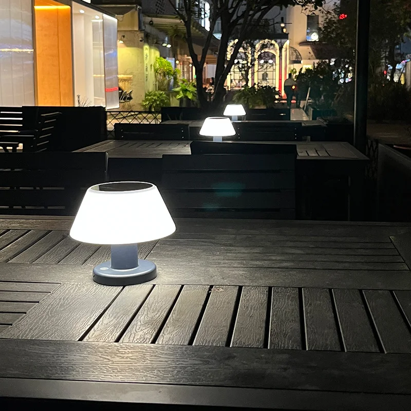 Solar Table Outdoor Lights LED Qingba Dining Bar Atmosphere Night Lamps Bedside Gift Charging Bar Desktop Lighting Holiday Decor