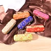 Lipstick Case Holder Hot Box Brocade New With Mirror Embroidered Flower Design 3