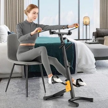 Professional Foldable Exercise Bike for Rehabilitation & Full-Body Training - 8-Level Adjustable Height,Rotatable Handles 1