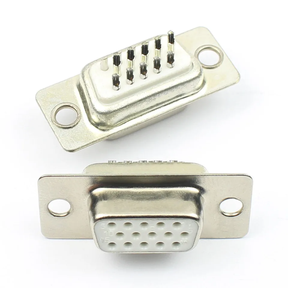 Oiyagai DB15 D-SUB Femelle avec Écrou VGA3 + 9 15 Broches Port à 3 Rangées Terminal Breakout