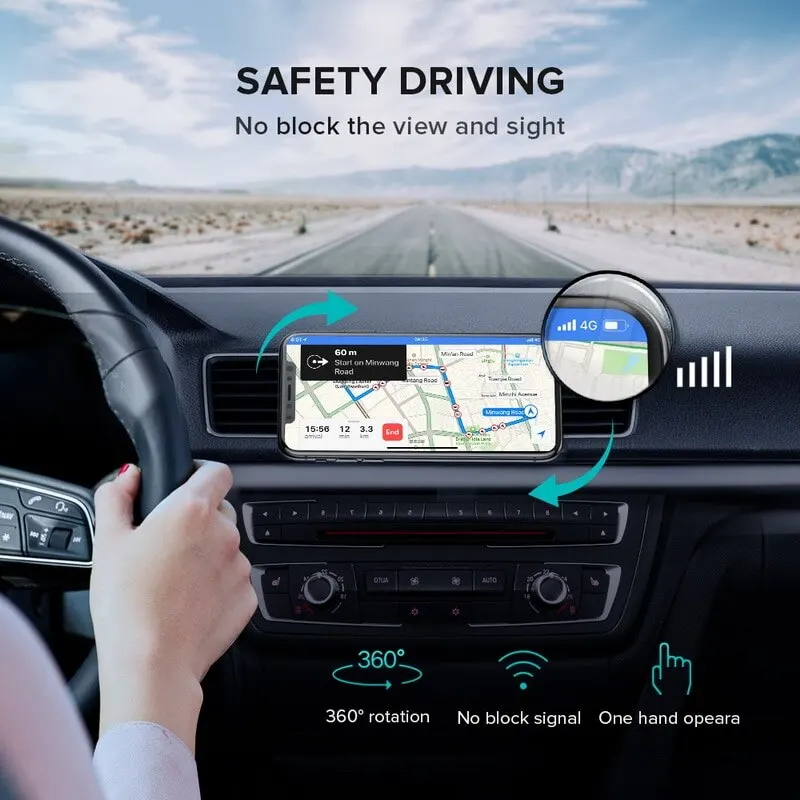 S9417c0d13f3249ae992e9af033d0c9ecu Universal Magnetic Car Phone Holder Stand for iPhone Samsung Magnet Mount Round Car Holder Dashboard Mobile Phone Holder Mallzona