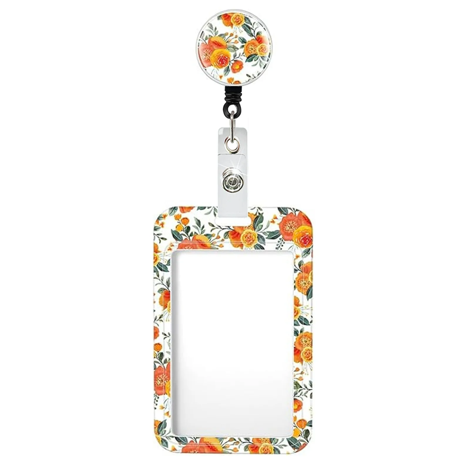 Card Holder With Retractable Reel Id Badge Holders With Clip Name Key Card Holder For Nurse Doctor Student Teacher Office Gift