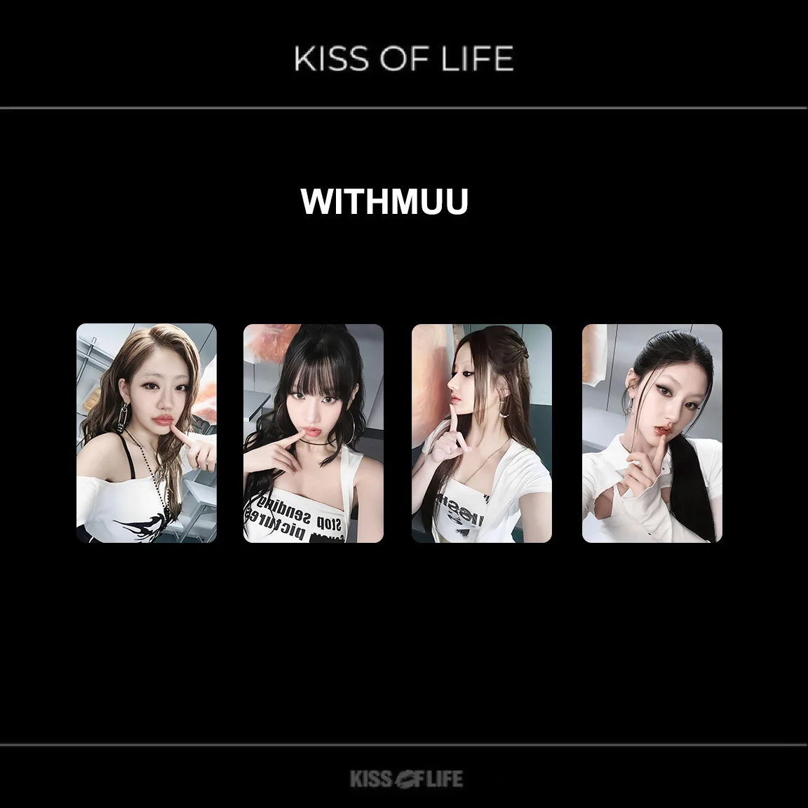 KPOP KISSOFLIFE 224 Album PhotoCard K4 Store Benefit Lucky Draw