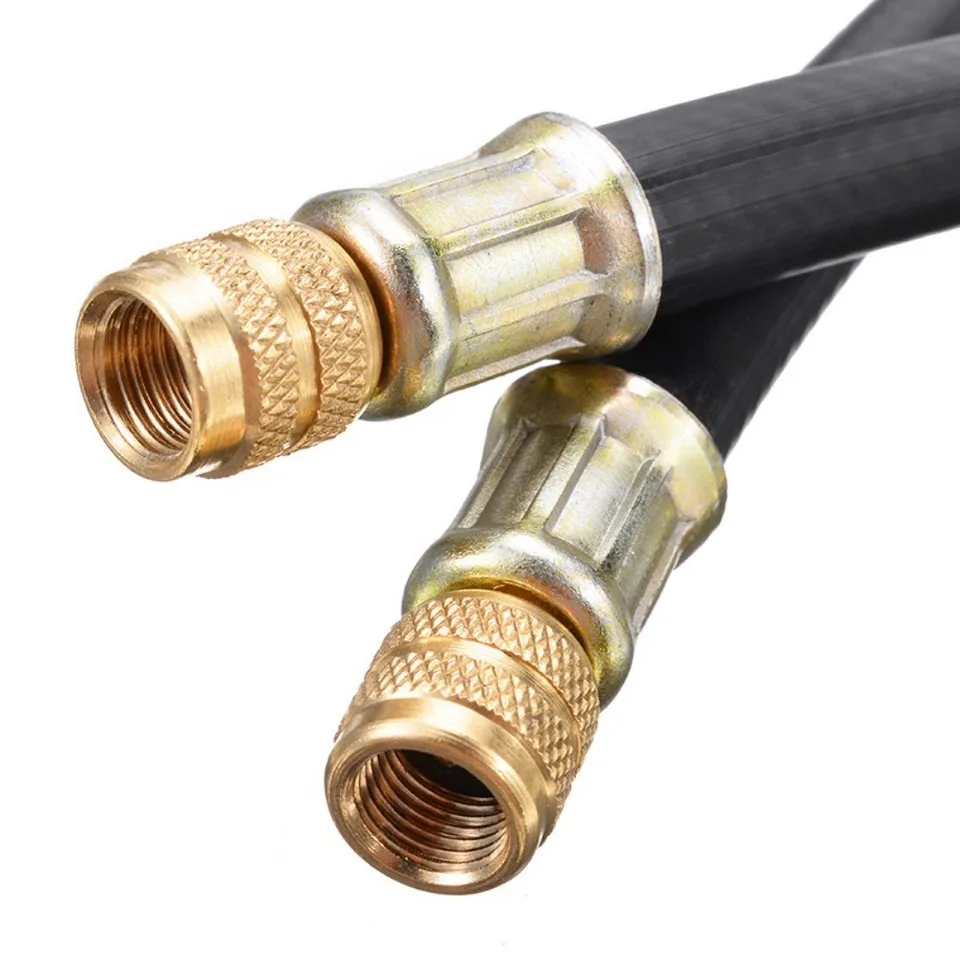 Linkstyle 6 stuks ventielverlengingen, hoekventiel 45, 90, 135 graden, 180 mm, bandenvulslang met metalen doppen voor auto, motorfiets, fiets