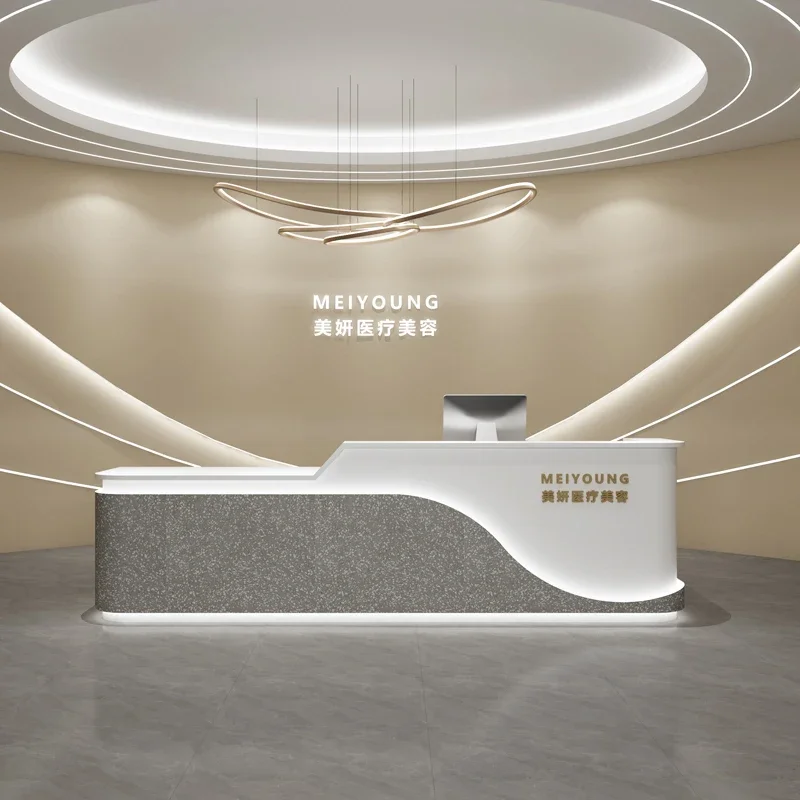 Simple Cashier Table Reception Desk Register Standing Lectern Cabinet Reception Desk Store Counter Recepcja Luxury Furniture store cashier table reception desk banco front desk console standing reception desk cabinet simple mostrador room furniture