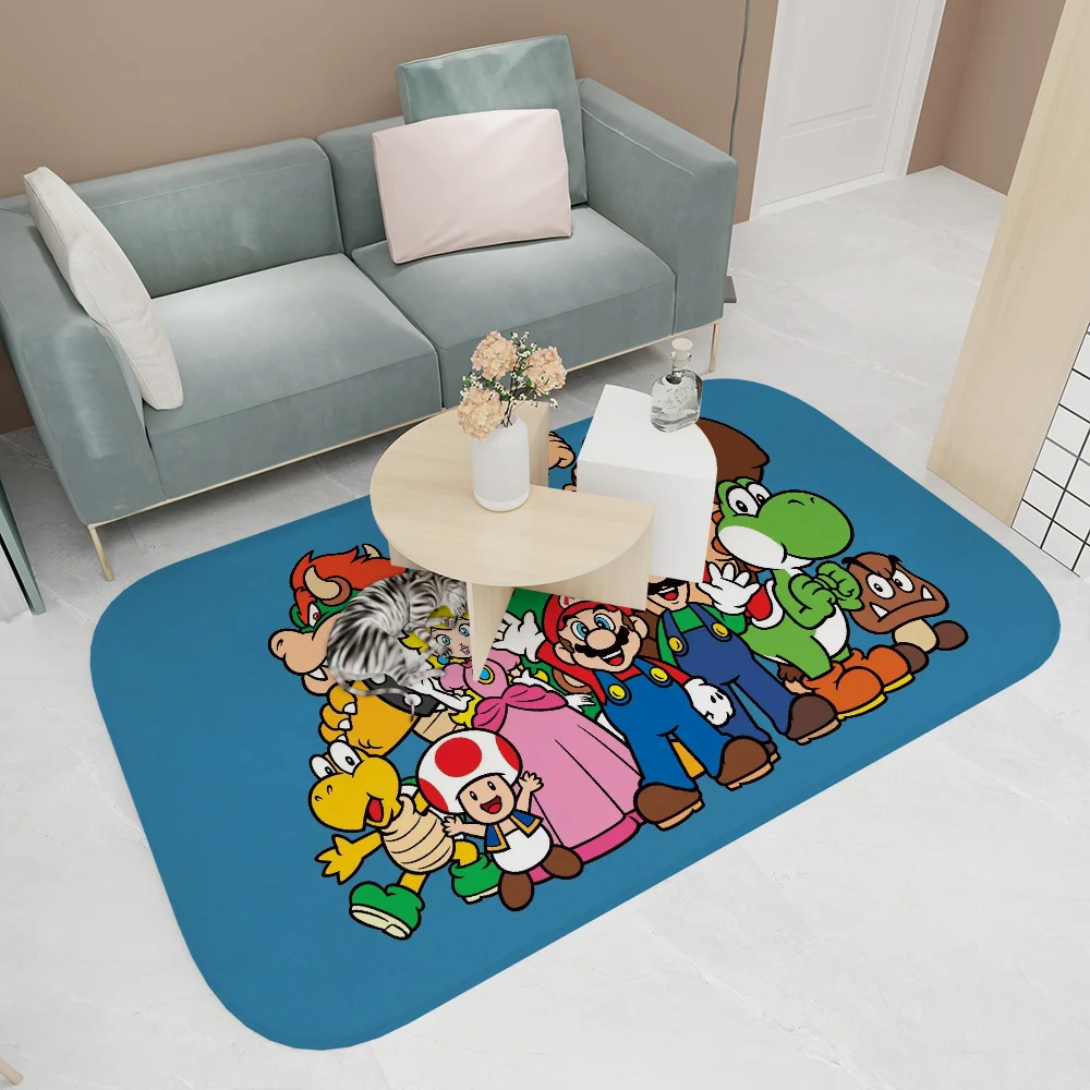 Game Bros Super M-marios Gaming Kitchen Mat Kids Room Bedroom Decoration Balcony Anti-Slip Doormat Living Room Alfombra 5