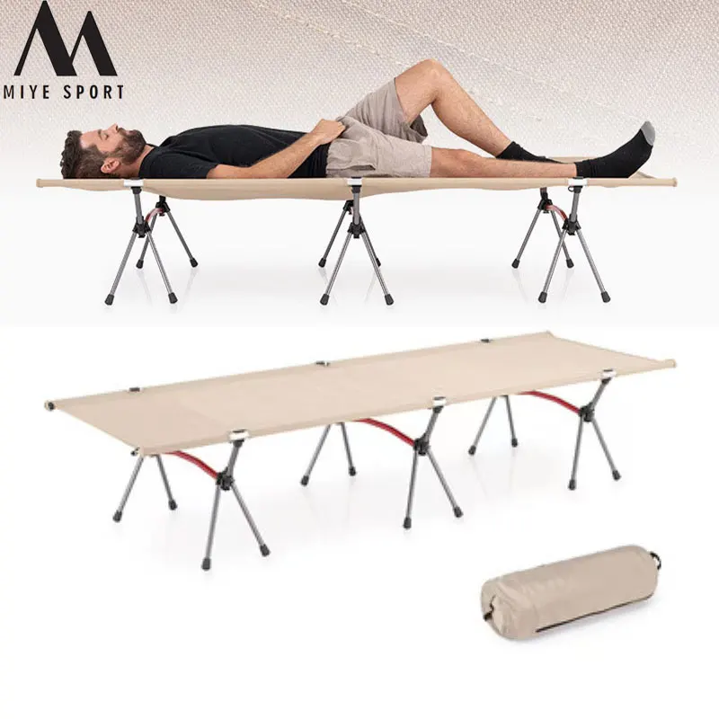 MIYE Camping Cot Camping Bed Backpacking Cot Ultralight Portable Folding Cot Tent Bed Outdoor