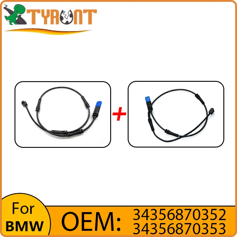 TYRNT Front Rear Axle Brake Pad Wear Sensor 34356870353 34356870352 For BMW X5 G05 X6 G06 X7 G07 G18 Brake Induction Line