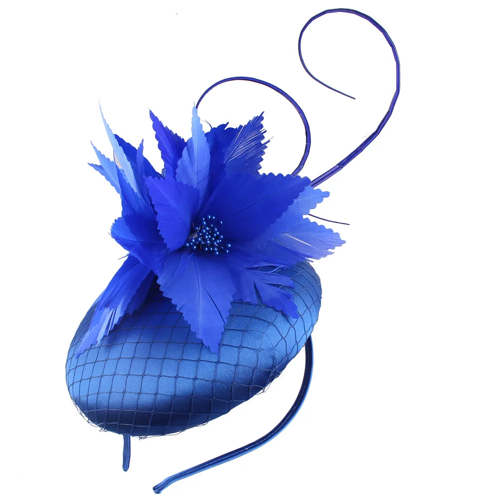 Elegante sposa sposa fiori fascinator copricapo moda donna festa cena accessorio per capelli bel copricapo da sposa - Image 6