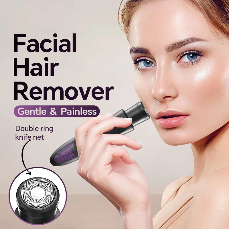 Electric Shaver 4 in 1 for Women, Portable Electric Razor for Women, Rechargeable Women Electric Trimmer for Face Arm Body Legs 3