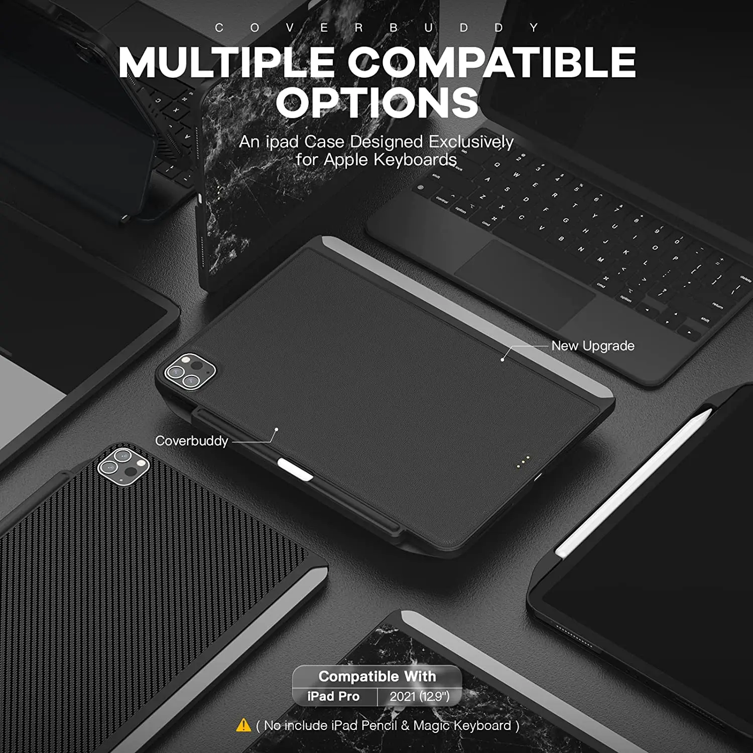 switcheasy coverbuddy lápis titular capa magnética para ipad com teclado mágico inteligente folio