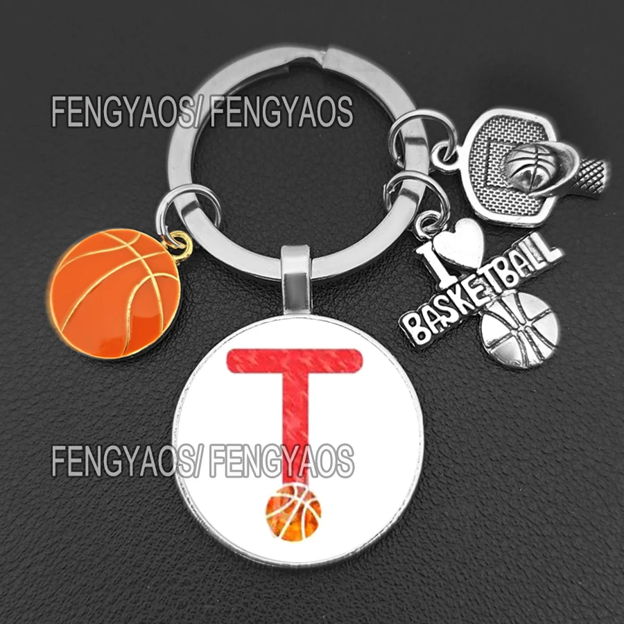 Nuobesty, portachiavi sportivo, motivo: pallacanestro, in metallo, idea regalo per compleanno, laurea