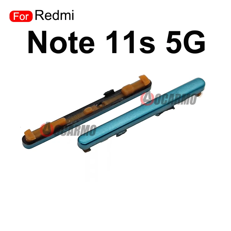Redmi Note 11S 5G 용 볼륨 업 다운 전원 사이드 키 버튼 교체 수리 부품