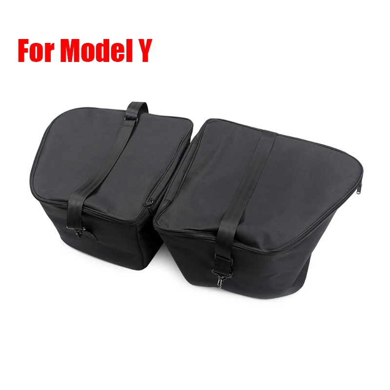 For 2024 Tesla Model 3 highland Rear Trunk Left Side Storage Box with Cover  Tail Boot Organizer Partition Decoration Accessories - AliExpress