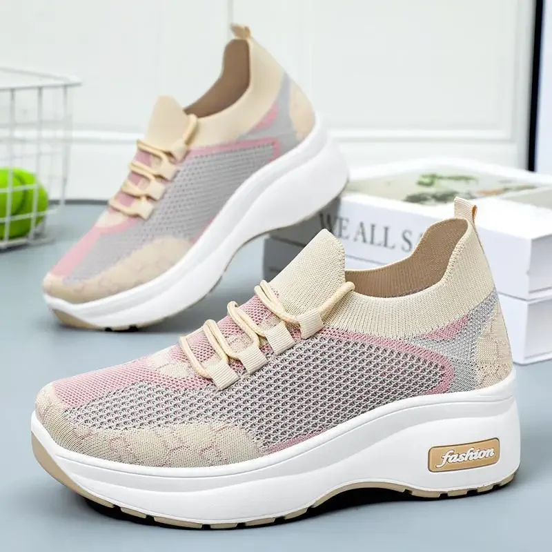 

Кроссовки женские сетчатые, дышащие, повседневная обувь для тенниса, белые, лето 2024