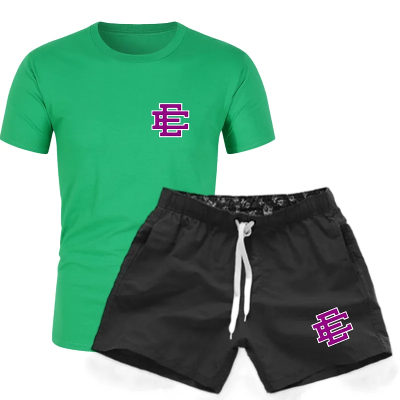 Eric Emanuel EE Men's Brand Fitness Streetwear T-shirt + Shorts 1