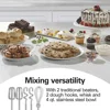 Classic Stand and Hand Mixer, 4 Quart Stainless Steel Bowl, 6 Speeds with Quick Burst, Blue, Blenders, Household 6