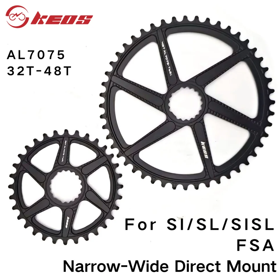 KEOS Direct Mount Chainring CNC Narrow-Wide AL7075 Chainring 32