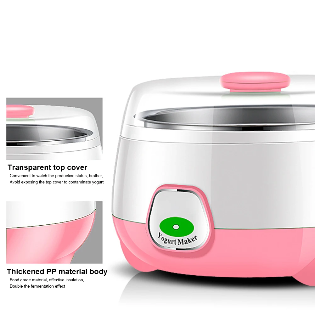 1L Automatic Yogurt Maker with Constant Temperature Control Yogurt Machine Electric Maker for Natto Rice Wine