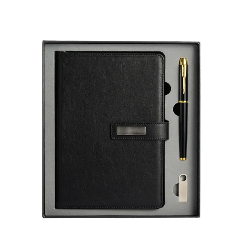 

Customized product.Custom Logo A5 PU Leather Cover Diary Journal Planners Business Customized Notebooks Set with Pen