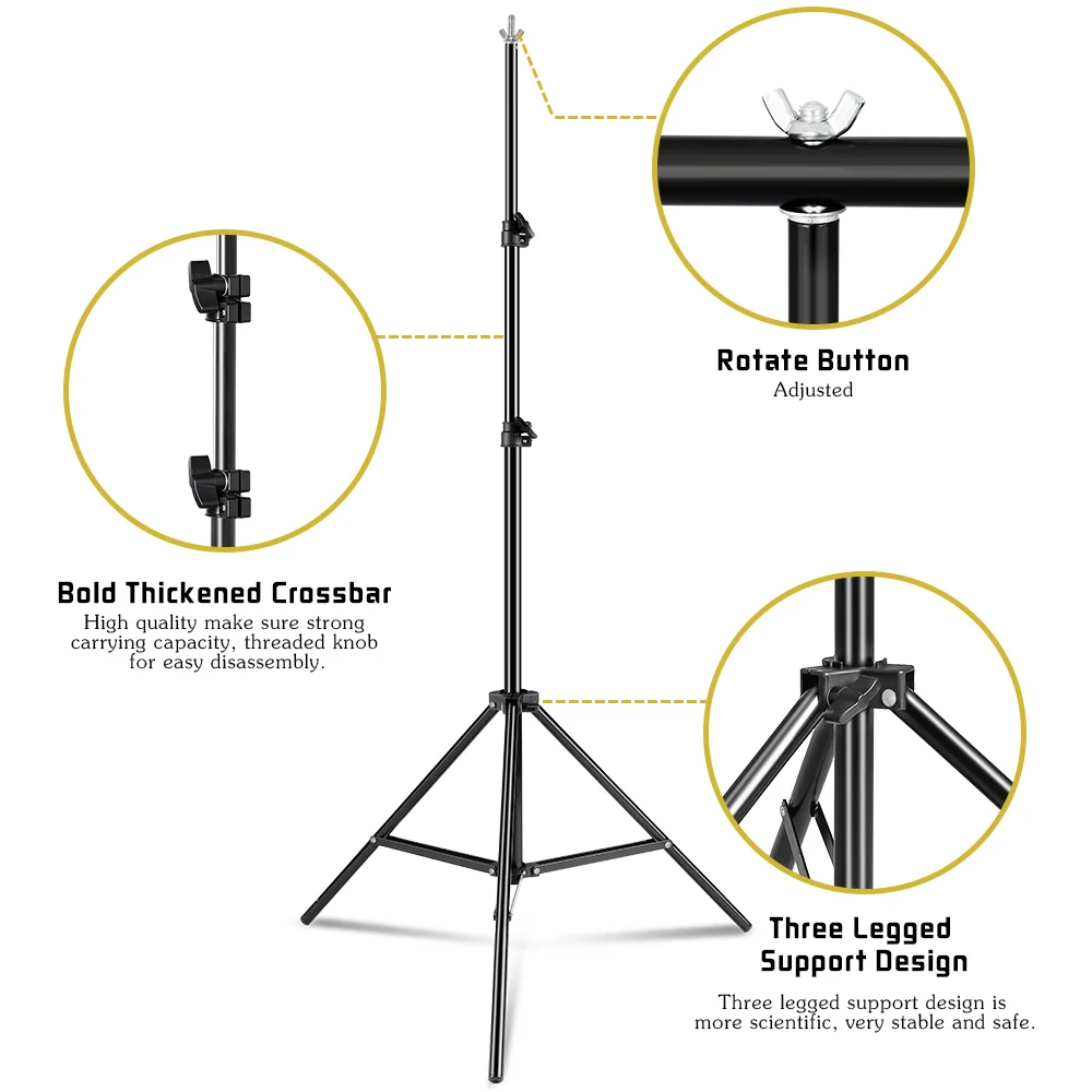SH 200cmX200cm T-shape Backdrop Stand Photo Background For Photo Studio Photography Green Screen Chromakey — view 4