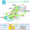 Electric Duck Climbing Stair Track Toy Fun Electronic Music Light Roller Coaster Slide Climbing Stair Toy For Kids Birthday Gift 4