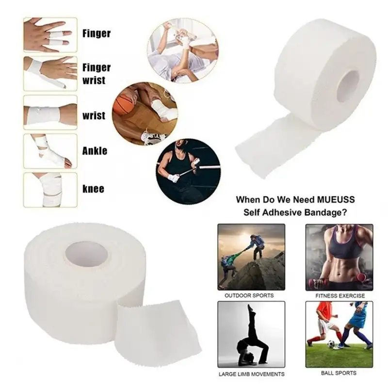 12.5/25/50mm/Roll Medical Waterproof Cotton Premium Adhesive Tape Sport Binding Physio Muscle Elastic Bandage Strain Injury Tape - Image 5