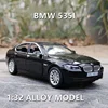 1:32 BMW 5 Series 535i Alloy Car Model Diecast Metal Toy Vehicles Car Model High Simulation Sound Light Collection Kids Gift 1