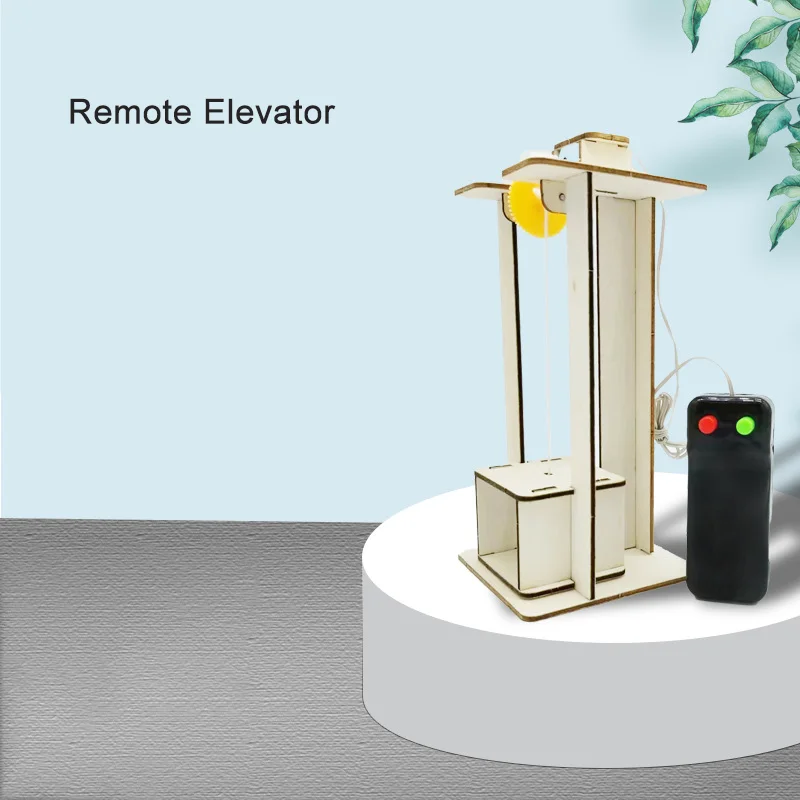 DIY Remote Control Wooden Elevator Kit - Educational Science Toy