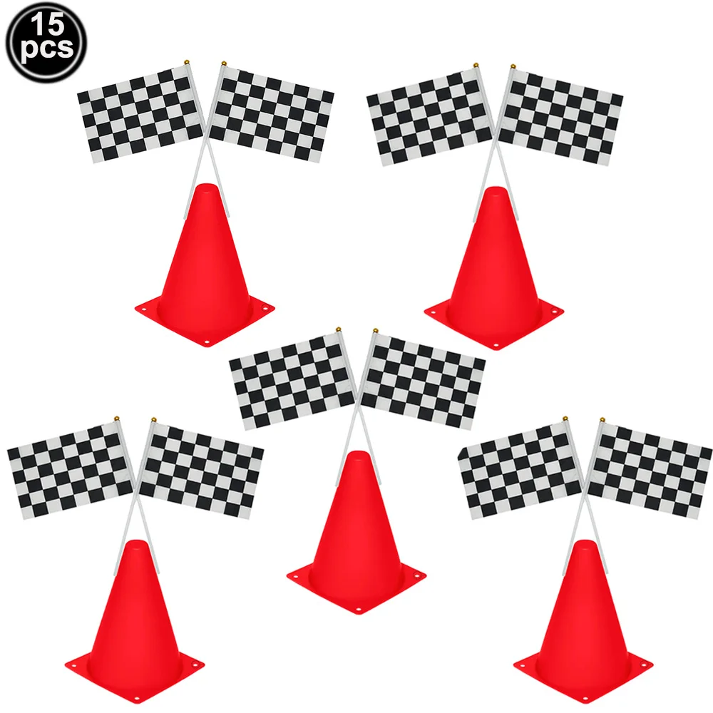 Racing Birthday Decorations Road Tablecloth Racetrack Tablecloth Runner Table flag Kids Car Theme Birthday Party Supplies