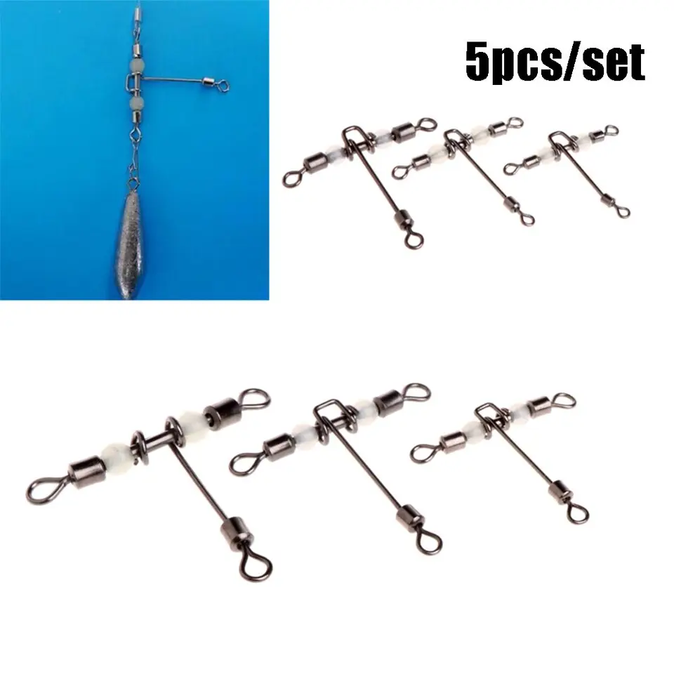 Bras En Fil Inoxydable Avec Perles Lumineuses, Pivotant, En Forme De T, Pour Plate-forme De Pêche, Branche D'équilibre, Taille 12cm, Accessoires De