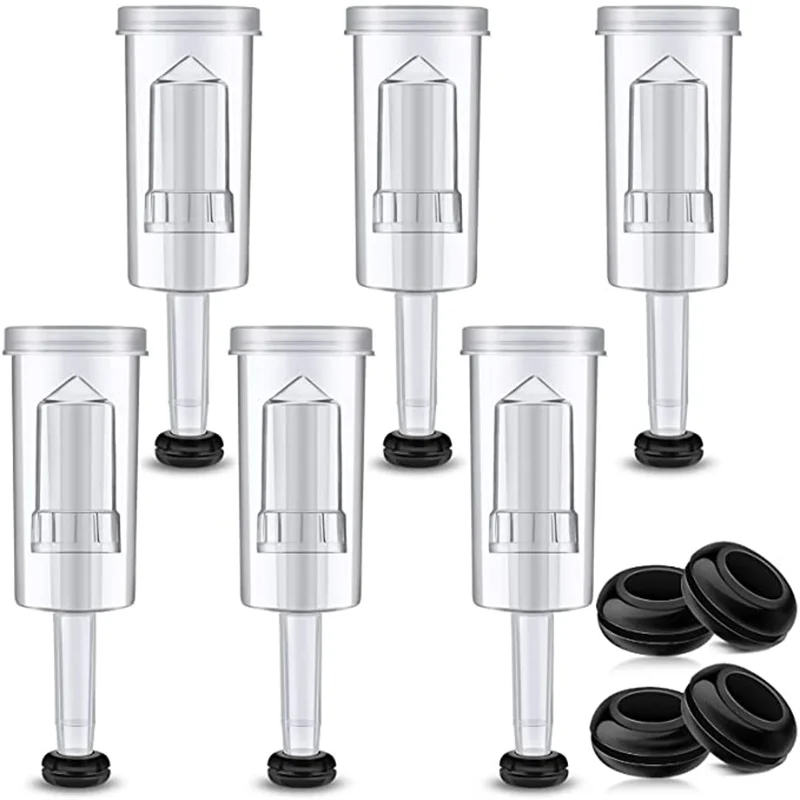 

Plastic Airlock Homebrew Airlock Set with Silicone Grommets for Preserving Brewing Making Wine Fermenting Sauerkraut Kimchi