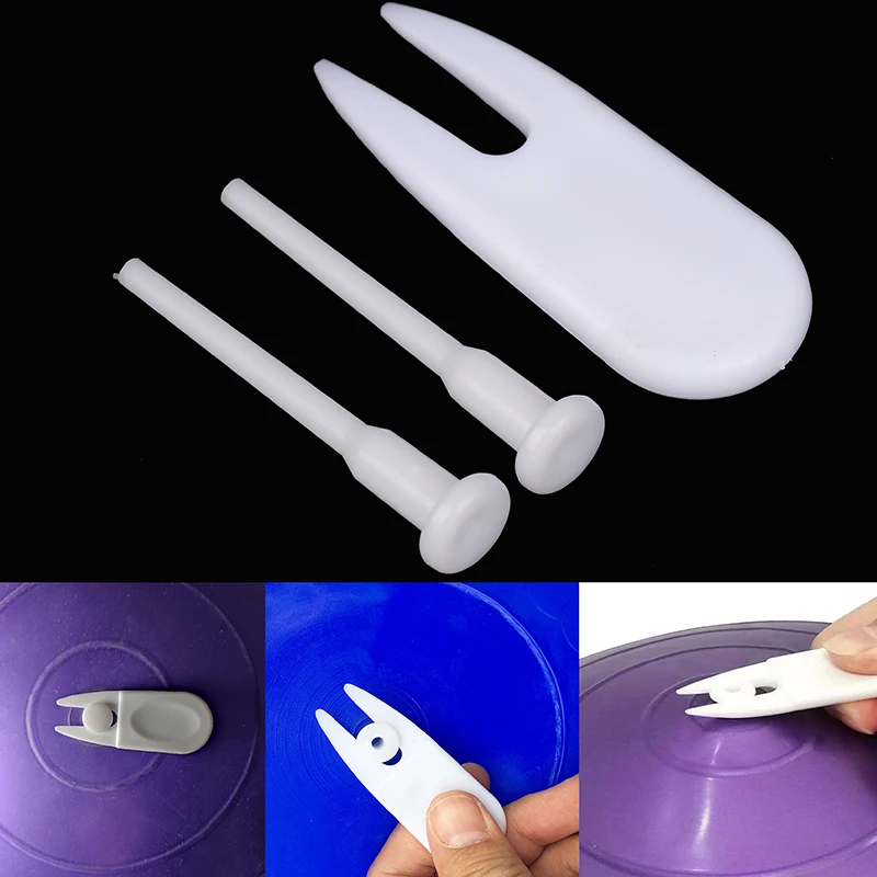 1Set Yoga Ball Air Plug Stopper Remover Pullers Plastic Exercise Remover PP Stopper Pin Sports Lock Small Size Puller