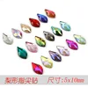 wholesale Pear shaped drop 5*10mm Flat Back Nail Rhinestone Special Shaped Crystals Nail Art Stones 3D Personalized Decoration 2