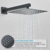 Concealed Shower System with 10 Inch Rain Shower and Handheld Spray Bathroom Luxury Rain Shower Faucet Set 3