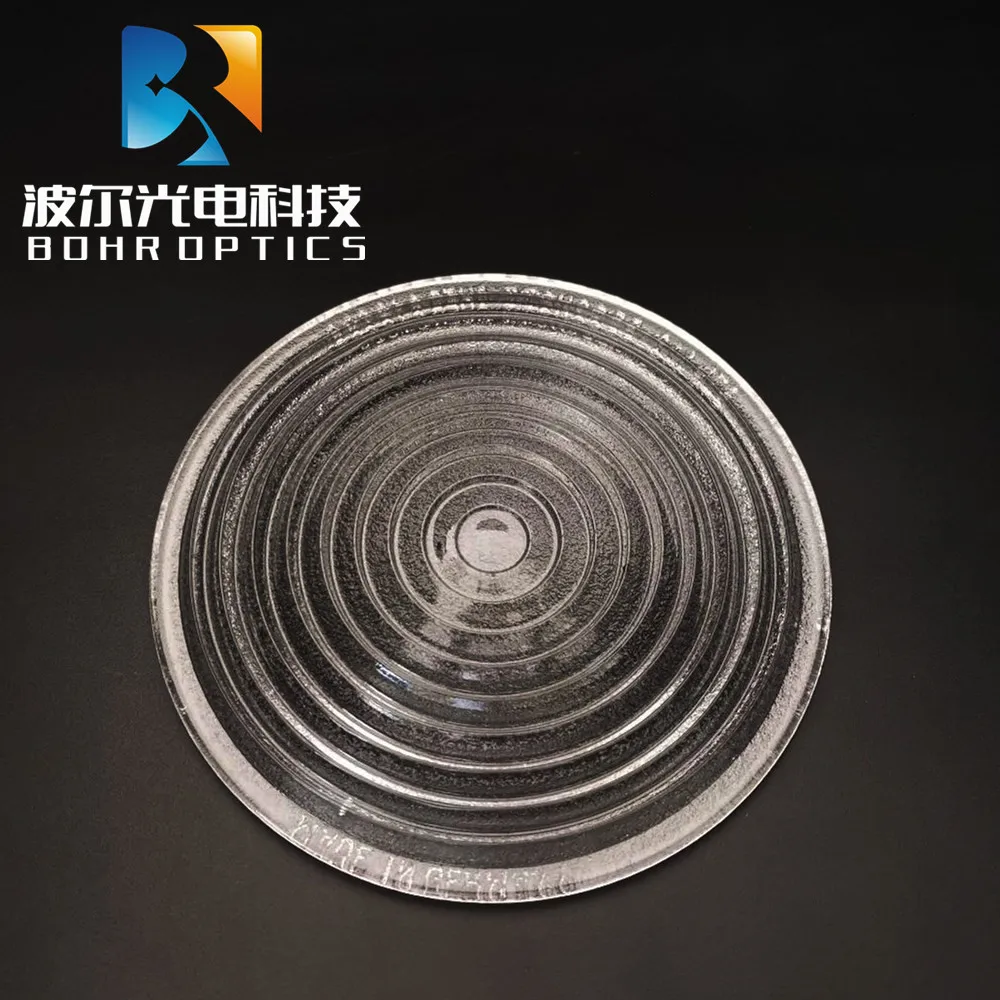 

Round Glass Spotlight Diameter130mm EFL70mm Fresnel Lens for Stage Lamp Magnifier Threaded Accept Customization