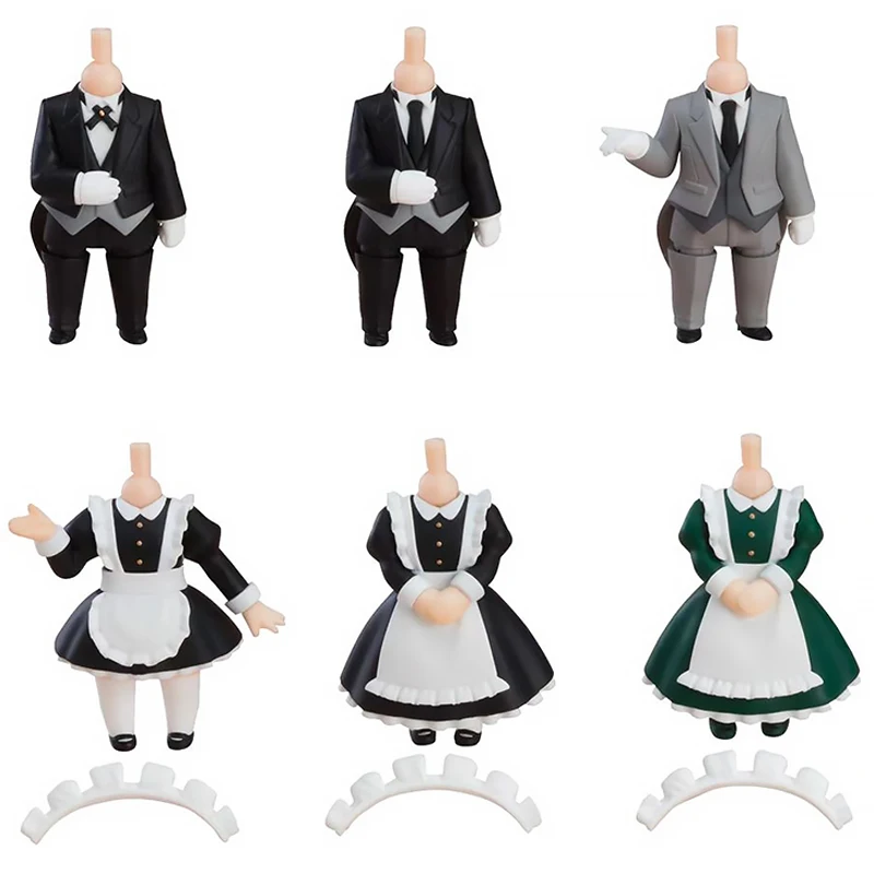 

In Stock Original GSC Good Smile Nendoroid More Dress Up Butler Dress Up Maid Anime Model Collectible Action Toys Gifts