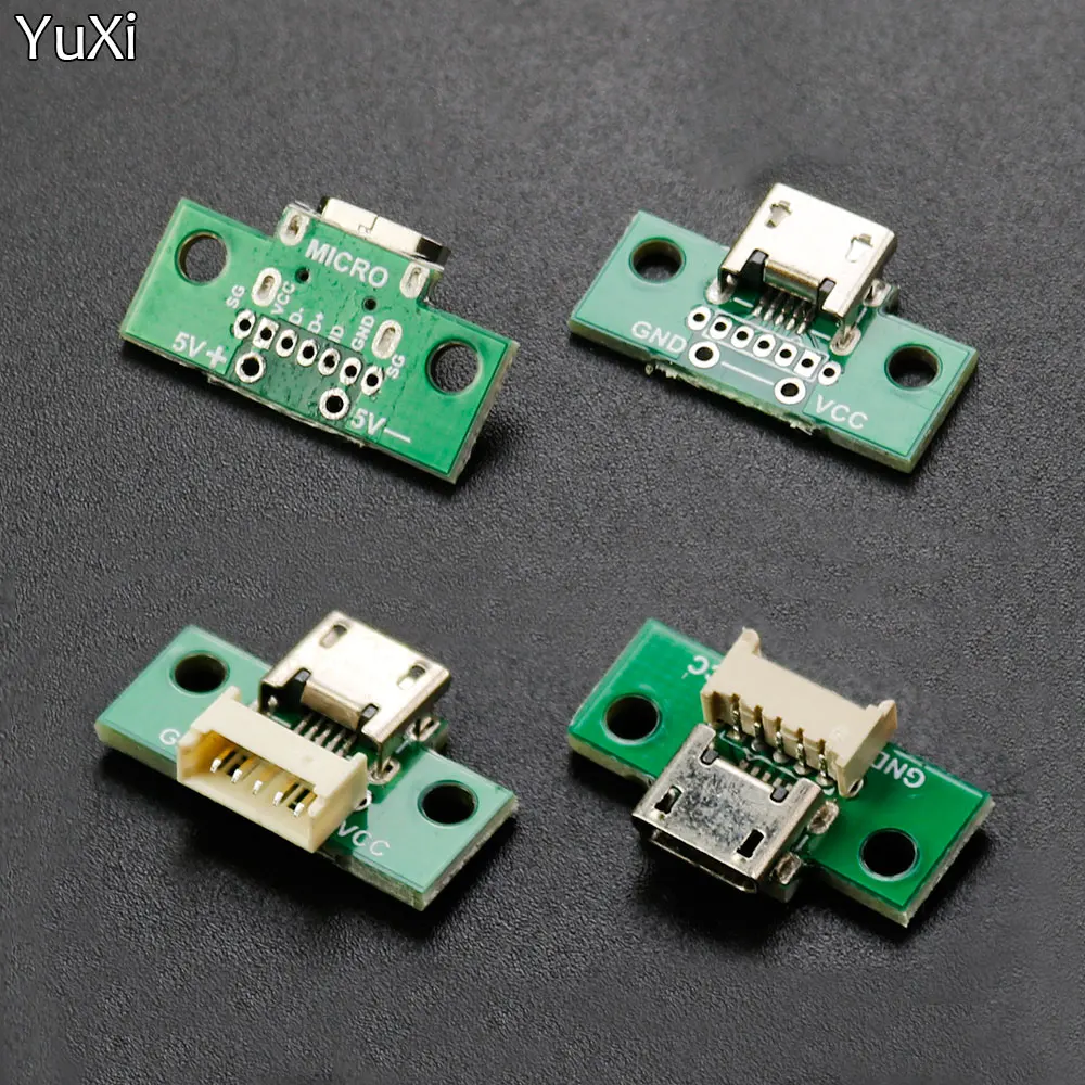 1pcs micro usb to dip adapter 5pin buchse b typ pcb konverter bread board USB-01 schalter platine smt mutter sitz