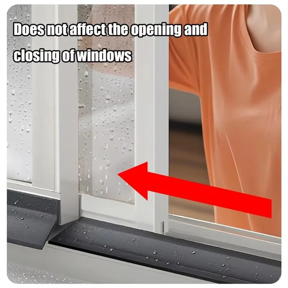 Waterproof Rubber Window Sealing Bar Black 50cm