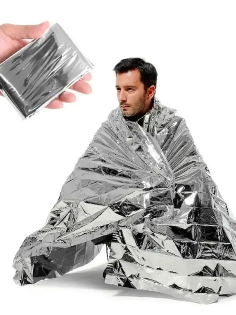 Survival Emergency Mylar Thermal Blanket Foil Space Blanket for NASA Body Warmer Outdoor First Aid Camping Gear Hiking Travel